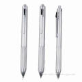 Multifunction Metal Pen, 3 Various Refill Colors are Available